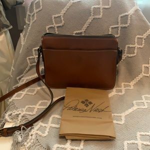 Brown leather crossbody